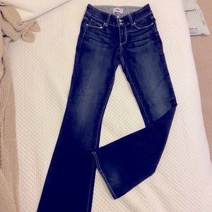 Paige Flare Dark Demin Jeans size 28